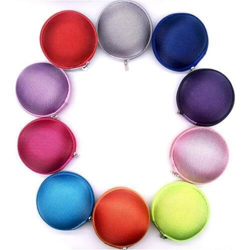 Portable Zipper Travel Watch Round Case Holder for Watch Wristwatch Protection