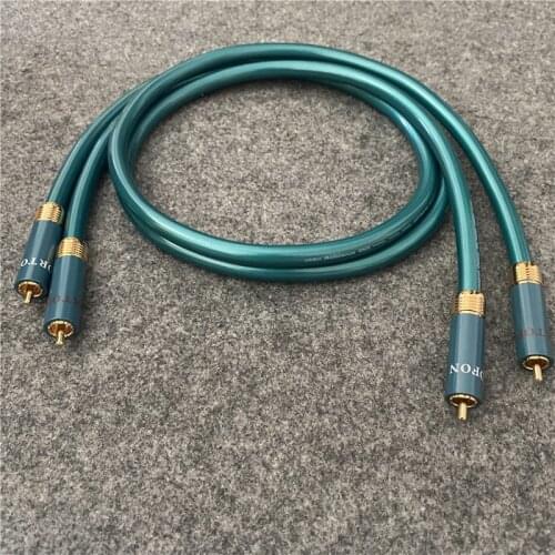 Gold Plated OFC Copper RCA Audio Line HiFi Ortofon 8NX RCA Cable CD Amplifier