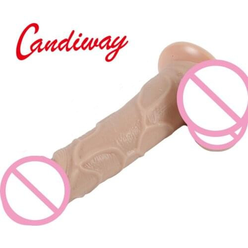 Realistic Dildo Flexible penis textured shaft and strong suction cup adult Sex toy for woman,Big Dildo plug Sex Products