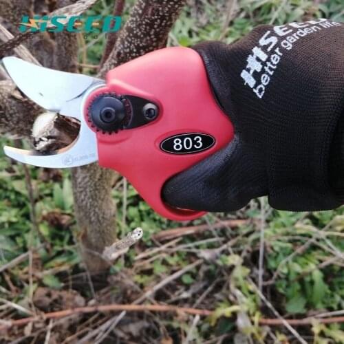Hiseed battery pruner Running time 4-8h electric cordless pruning shears