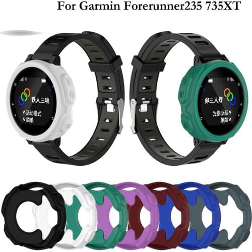 Silicone Band Cover Protect Shell For Garmin Forerunner 235 735XT GPS Watch Shell Universal Watch Slim Case Multicolor Optional