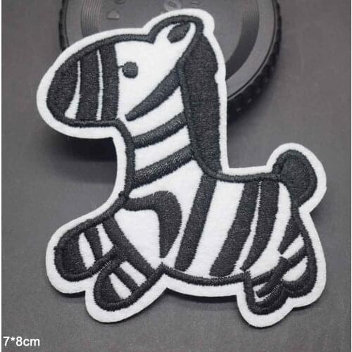 Cartoon Lovely Baby Zebra Beli Zebrette Wholesale Iron on Embroidered Cloth Clothes Patch For Clothing Girls Boys