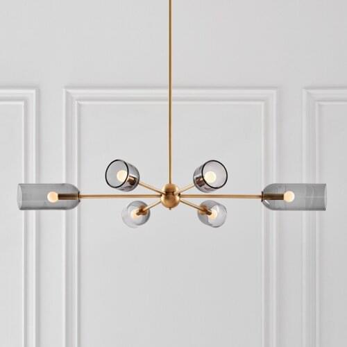 Nordic chandelier Restaurant Bar simple bedroom Designer Glass Light luxury home decoration exhibition hall lamps