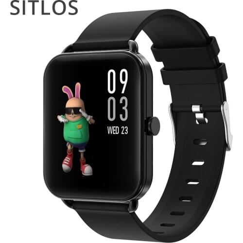 SITLOS P18 Smart Watch Men Temperature 2021 Full Touch Screen 8 Sports Modes Smartwatch Women for iOS Android