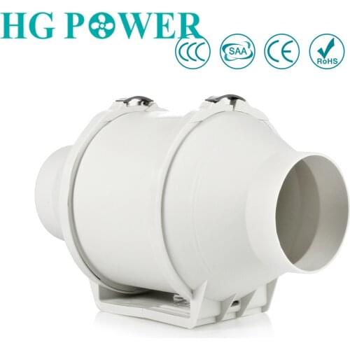 4''~5'' Silent Inline Duct Fan Ventilation Powerful Air Extractor for Bathroom Kitchen Hood Exhaust Outlet Blower Household