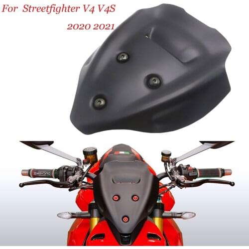 Motorcycle Windscreen Windshield Deflector Protector Wind Screen For DUCATI Streetfighter V4 V4S 2020 2021