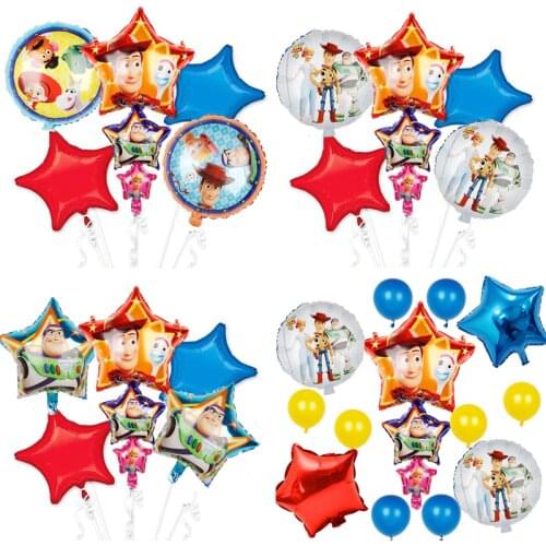 1set 2019 Toy Story Buzz Light year balloons cartoon foil helium 32 Inch Number Blue balloons toy story happy birthday balloons