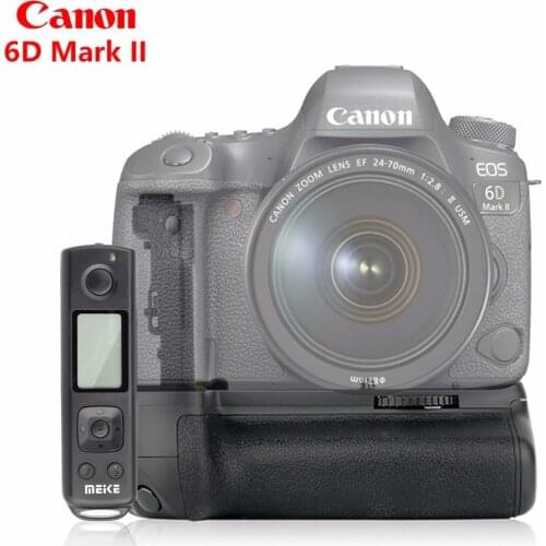 Meike MK-6DII Battery Grip Built-in 2.4g Wireless Control for Canon EOS 6D Mark II 6D2 as EG-E21