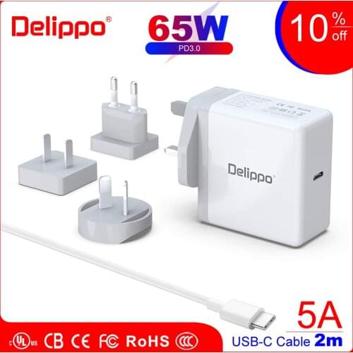 20V 3.25A 65W USB-C Laptop Wall Charger TYPE-C PD Power Adapter for Macbook Mac pro Lenovo Yoga910-13IKB yoga720 Yoga5