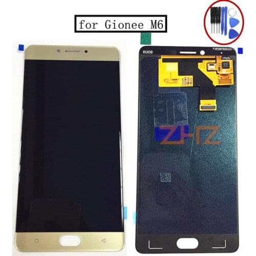 For Gionee M6 GN8003 LCD display with touch screen digitizer Assembly with free shipping+tools Replacement Repair Spare Parts