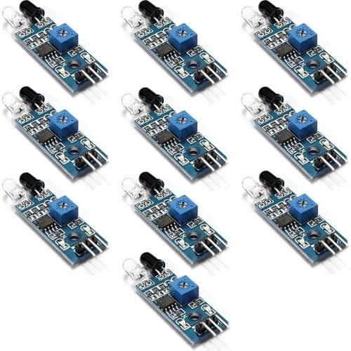 10pcs Ir Infrared Obstacle Avoidance Sensor Module For Arduino Smart Car Robot