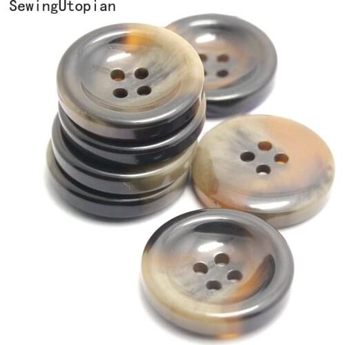 20PCS Round Resin Buttons Sewing Tools Decorative Button Scrapbooking Garment DIY Apparel Accessories 17-30mm