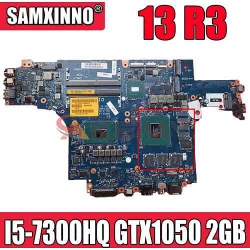 Akemy I5-7300HQ GTX1050 2GB FOR Dell Alienware 13 R3 Laptop Motherboard BAP00 LA-D581P CN-0THFCD THFCD Mainboard 100%Tested