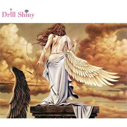 Drill Shining Angel of the Flap 5D Diy Diamond Painting Animal Full Mosaic Drill Resin Embroidery Pattern Cross Stitch Kit Craft
