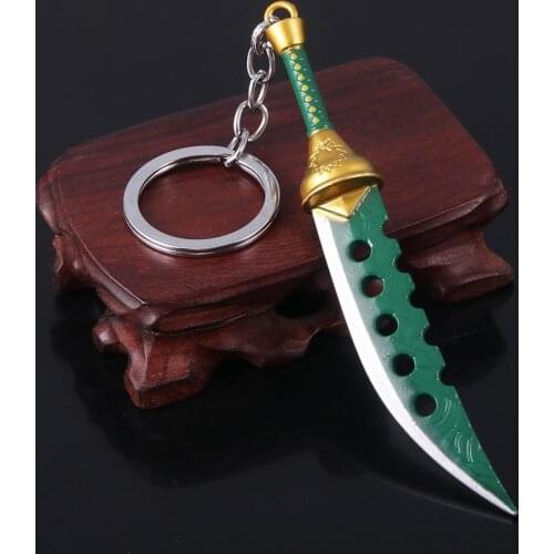 Anime The Seven Deadly Sins Keychain Meliodas Lost Bane Sword Weapon Model Pendant Key Chains For Men Women Cospaly Jewelry