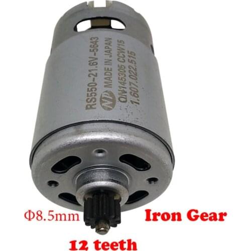 DC9.6V 10.8V12V 18V 21.6V Micro Motor 12 Teeth RS550-21.6V-5643 For Electric Screwdriver Electric Drill Maintenance Spare Parts
