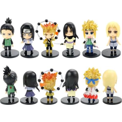 Naruto Figure Anime Figures Q Version Uzumaki NARUTO Sasuke Action Figures Collection Decoration Kawaii Kids Toys Cartoon Gifts