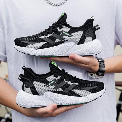 Breathable Shoes Men Sneakers Fashionable Mens Casual Shoes Hollow Mesh White Black Male Footwear Sports Tenis Trainers