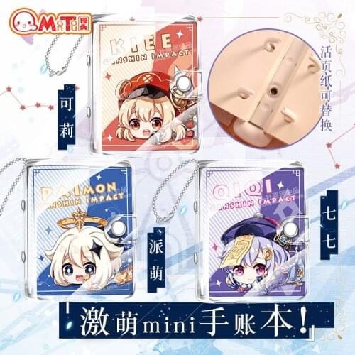 NEW Genshin Impact Figure Cosplay Mini notebook Model Anime Game Character Toys Collection Birthday Christmas Gift