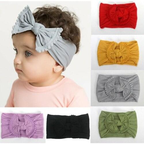 PUDCOCO Newest Infant Toddler Baby Solid Flower Headband Newborn Hair Band Lovely Kids Girl Hair Accessories
