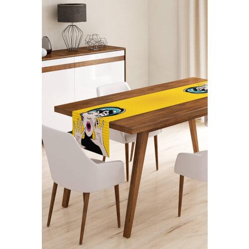 Digital Printed Special Design Runner Table Base 40x150 Cm Realhomes