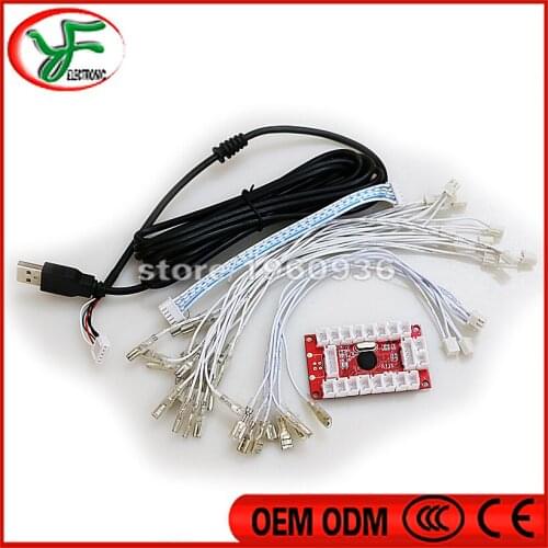 PC of Anti-interference, shielding Zero delay USB Encoder to joystick,push button for Arcade jamma game machine parts
