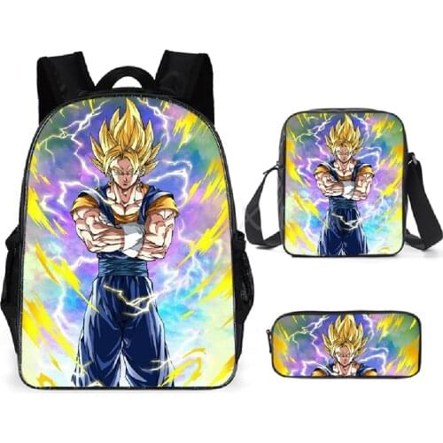 Akatsuki Schoolbags 3 Pieces/Set Anime 3D Print Mochila Backpack Men Akatsuki Itachi Sharingan Rucksack Lunchbag Pen Case