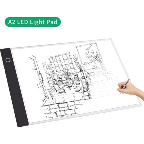 A2 Ultra-thin LED Light Box Dimmable Brightness Drawing Table USB Powered for Designing Drawing Streaming Sketching Animation