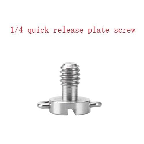 2pcs Photography screw Adapter accessories Conversion bolt 1/4 quick release plate screws PTZ conversions bolts