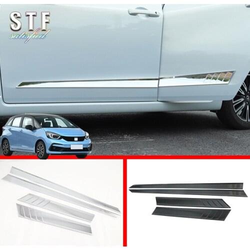 ABS Car Decoration Side Door Line Garnish Body Molding Moulding Trim For Honda Fit Jazz MK4 2020 2021