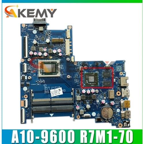 AKemy Laptop motherboard For HP Paviliion 15-BA Mainboard LA-D713P 909258-601 A10-9600 R7M1-70