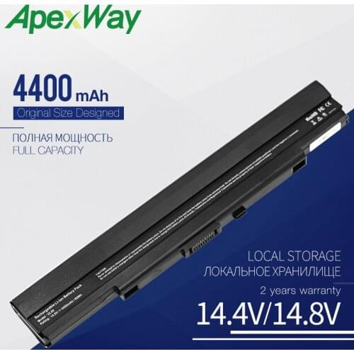 Apexway A42-UL30 A42-UL50 A42-UL80 Laptop Battery for Asus UL30 UL30A UL30JT UL30VT UL50 UL50A UL50VS UL80 UL80V 8 Cells 4400mAh