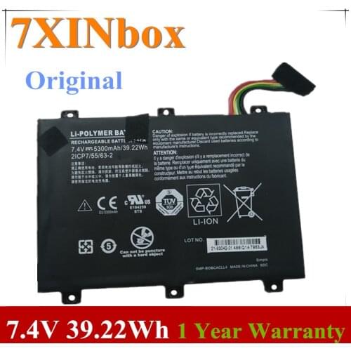 7XINbox 7.4V 5300mAh 39.22Wh SMP-BOBCACLL4 21-93042-01 Laptop Battery for xplore ix101B1 IX101B2 Three anti-tablet built-in