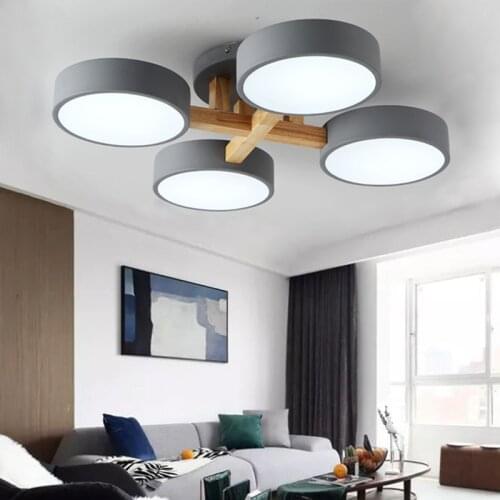 Acylic Ceiling Lights Square Rings For Living Room Bedroom Home AC85-265V Modern Led Ceiling Lamp Fixtures lustre plafonnier