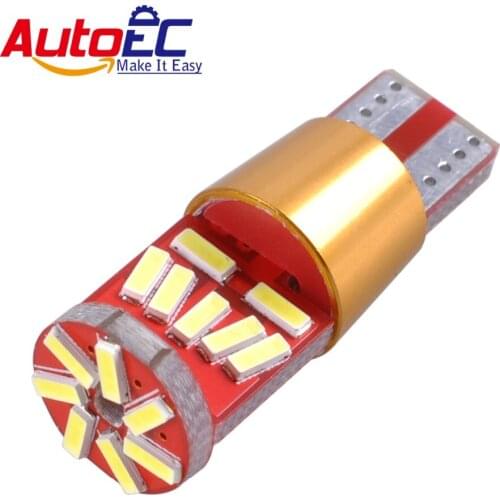 AutoEC 100x T10 21smd 4014 Canbus 12V-24V DC Error Free Auto Car Clearance light Backup Reverse Lamp White #LB177