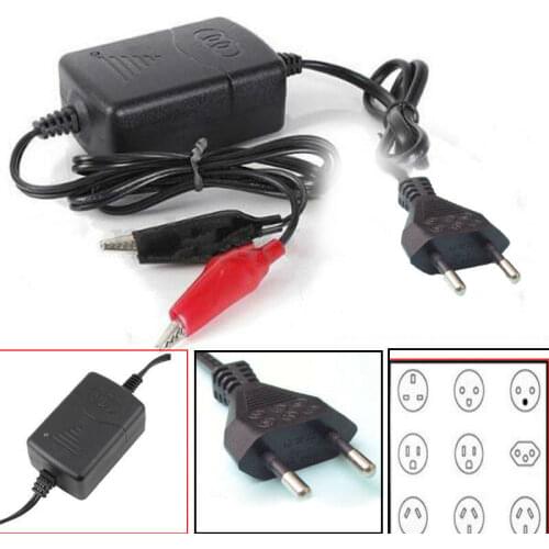 Car Charger Portable Car Charger 12V Automatic Smart Lead-Acid Truck Motorcycle Car Battery Charger EU Plug Car Accessories