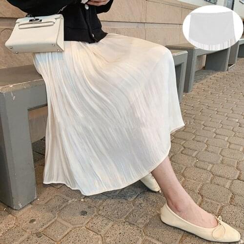 Ball Gown Pregnant Women Chiffon Pleated Skirts For Elegant Maternity Skirts Belly Adjustable Elastic Band Pregnancy Clothes