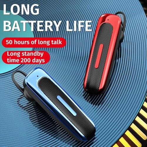 Wireless Bluetooth-compatible Handsfree Business Headphone Stereo Wireless Earphone Ear Hook Headset Earbud Earpiece For Xiaomi