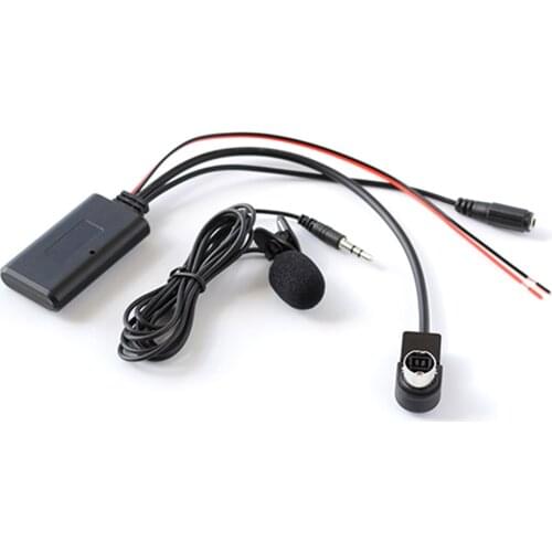 Bluetooth Aux Receiver Cable Adapter with mic for ALPINE 9887/105/117/9855/305S 13 Pin Audio Head Unit for ALPINE KCA-121B