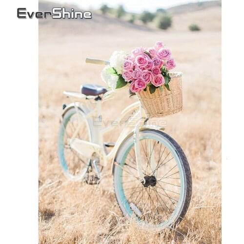 EverShine Diamond Painting 5D Full Square New Arrivals Landscape Picture Rhinestones Cross Stitch Bicycle Handicraft Home Decor