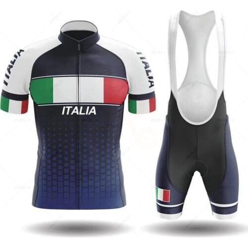 Italy Cycling Jersey Short Sleeve 2022 Team Men Bike Bib Shorts Clothes Maillot Cycling Sets MTB Clothing Ropa Ciclismo Maillot