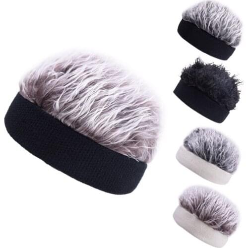 Hair Visor Sun Cap Wig Peaked Adjustable Baseball Hat Toupee Funny Hair Snapback Hats Cool Giftym