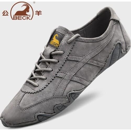 Hot deal new sneakers Lace-up genuine leather Casual Shoes Comfortable Breathable Couple Walking driving Sneakers shoesn for men