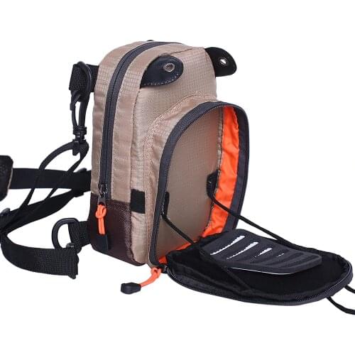 Fly Fishing Chest Pack Lightweight Waist Bag Mini Tackle Storage Backpack