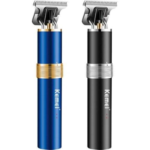 Kemei hair trimmer KM-1891 USB rechargeable hair clipper cordless haircut machine beard trimmer oil head clipper carving white