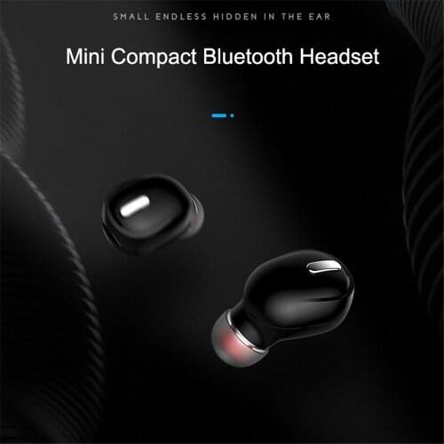 Mini 5.0 Bluetooth Earphone HiFi Wireless Headset With Mic Sports Earbuds Handsfree Stereo Sound Earphones For IPhone 11 Max