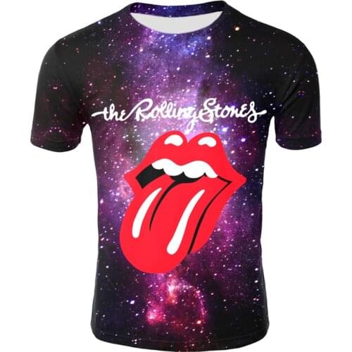3D Mens Fashion Breathable Strange Pattern Spring and Summer New 3D Printing T-shirt Colorful Impressionist Clothing Irregular