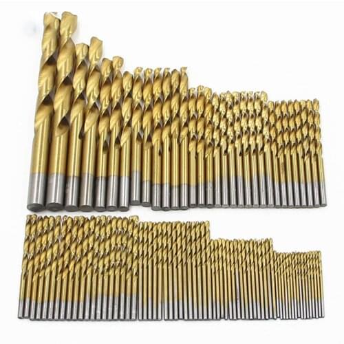99PCS High Speed Steel Twist Drill Bit 1.5mm-10mm Coated Stainless Steel HSS High Speed Drill Bit Set For Electrical Dril
