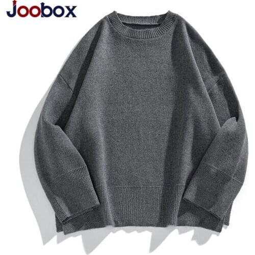 New 2020 Oversized O-Neck Sweater Men Casual Autumn Winter Warm Sweater Pullover Male Solid Knitted Male Sweaters Lovers