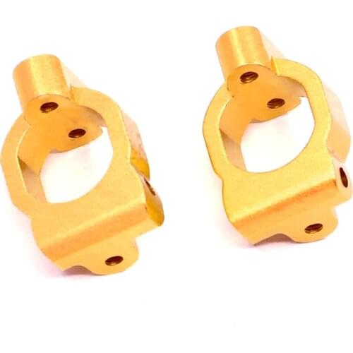 2Pcs Aluminum Alloy Front C Hub Carrier Caster Block C Seat for Wltoys 104001 1/10 RC Car Upgrade Accessories
